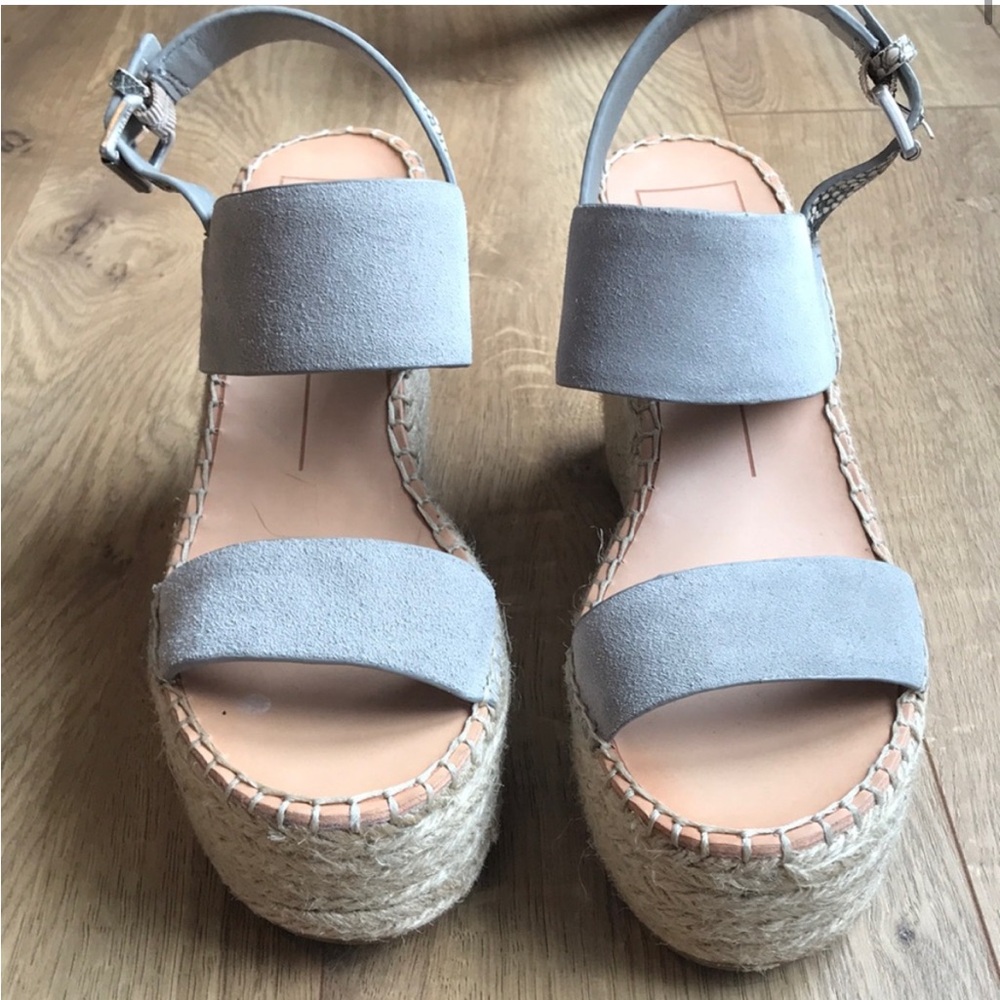New Dolce Vita Spiro espadrille wedges in Smoke Sz 6